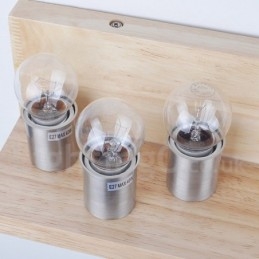 Mini-Stil Vegglampe Med Glassskjermer Moderne, Moderne Tre- Og Bambusvegglampe