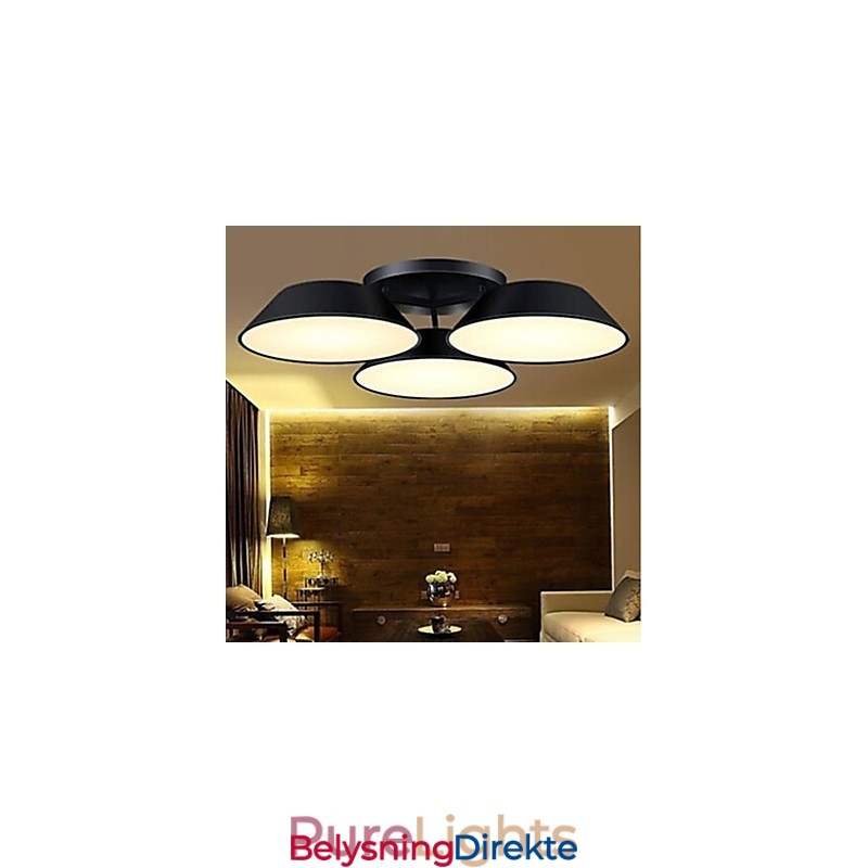 Innfelt Montering 3 Lys Metall Akryl Enkel Moderne