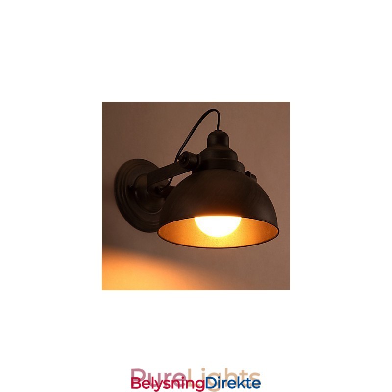 Loft Smijernspotte Kreativ Vintage Vegglampe Lys
