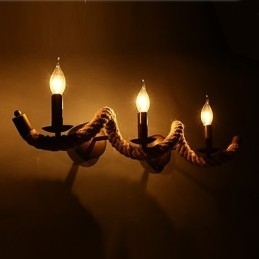 Retro Klassisk Soveromsvegglampe Europeisk Jern Gang Balkongvegglampe Stue Vegglampe