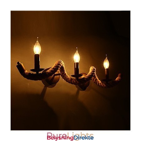 Retro Klassisk Soveromsvegglampe Europeisk Jern Gang Balkongvegglampe Stue Vegglampe