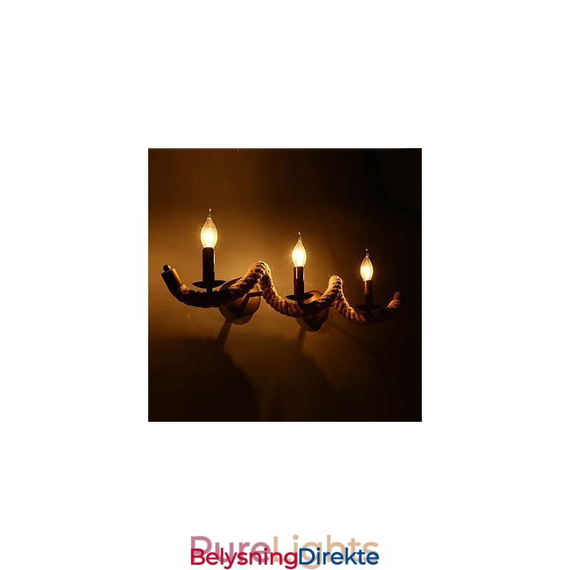 Retro Klassisk Soveromsvegglampe Europeisk Jern Gang Balkongvegglampe Stue Vegglampe