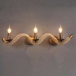 Retro Klassisk Soveromsvegglampe Europeisk Jern Gang Balkongvegglampe Stue Vegglampe
