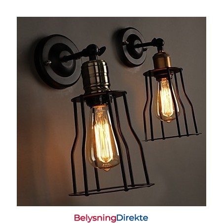 Kreativ Sengens Hode I Titanmetall Vegglampe