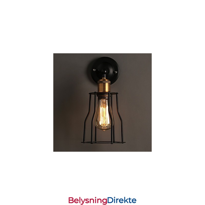 Kreativ Sengens Hode I Titanmetall Vegglampe