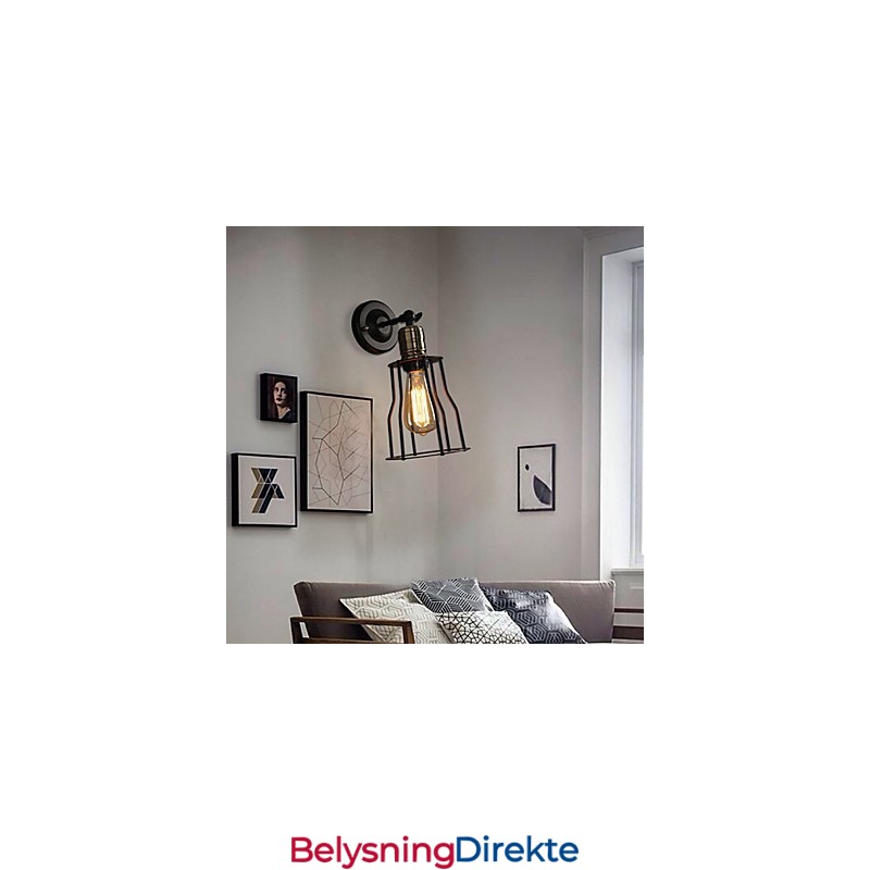 Kreativ Sengens Hode I Titanmetall Vegglampe