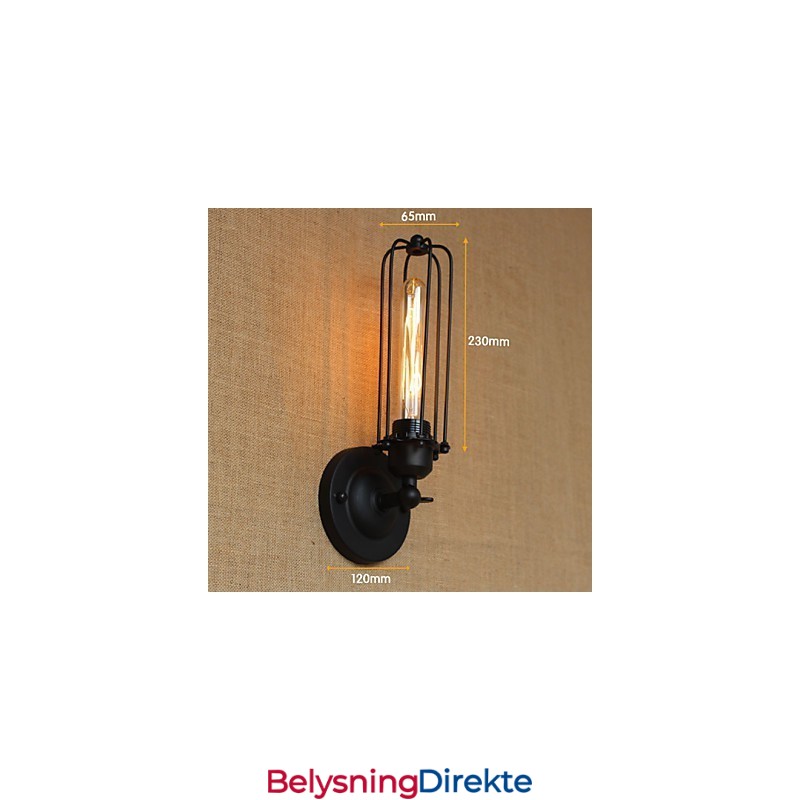 Retro Minimalistisk Industriell Nattbordstrapp Balkong Dekorativ Vegglampe