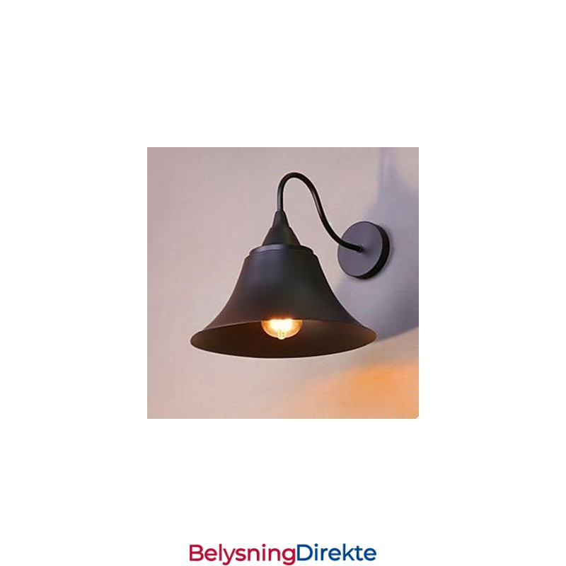 Amerikansk Landlig Jernhettevegglampe Smijernsvegglampe Arkaisk Restaurering Av Gamle Skikker