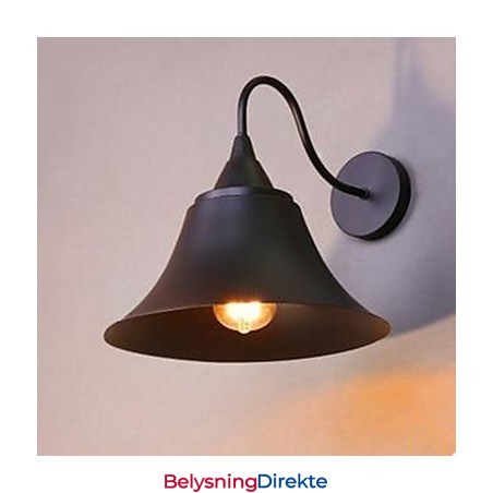 Amerikansk Landlig Jernhettevegglampe Smijernsvegglampe Arkaisk Restaurering Av Gamle Skikker