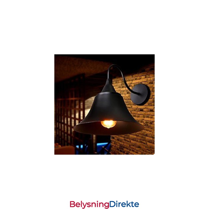 Amerikansk Landlig Jernhettevegglampe Smijernsvegglampe Arkaisk Restaurering Av Gamle Skikker