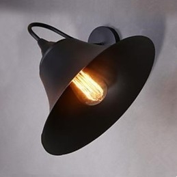 Amerikansk Landlig Jernhettevegglampe Smijernsvegglampe Arkaisk Restaurering Av Gamle Skikker