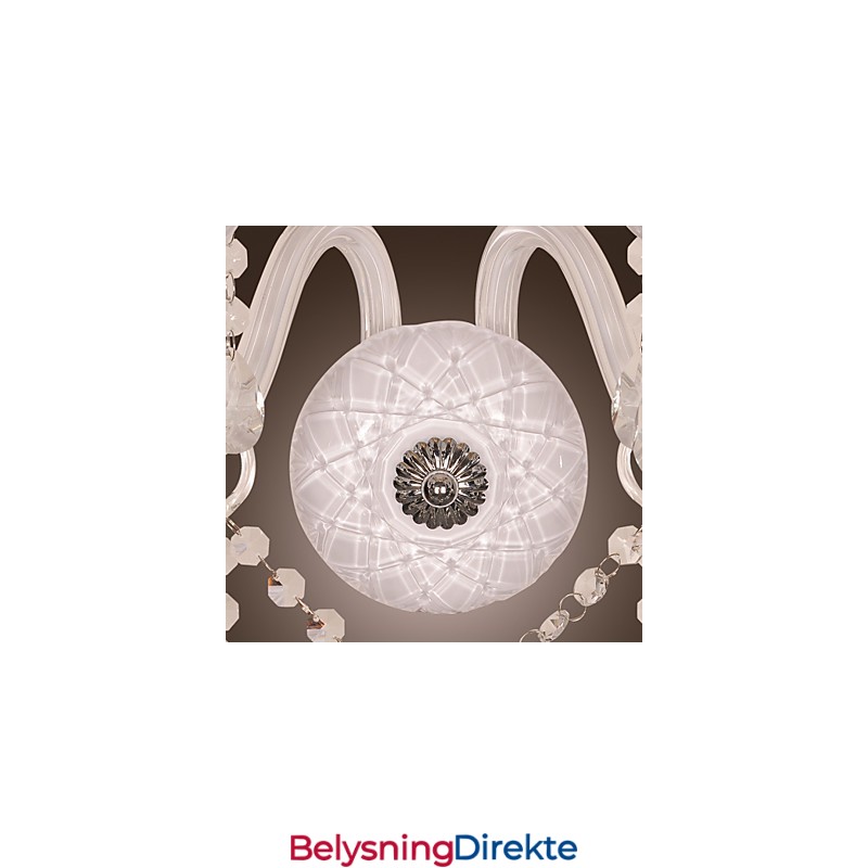 Krystallvegglampe Med 2 Lys I Stearinlyspære