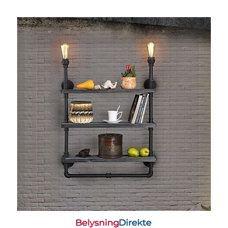 Vegglampetter I Ministil I Rustikk Metall I Hyttestil