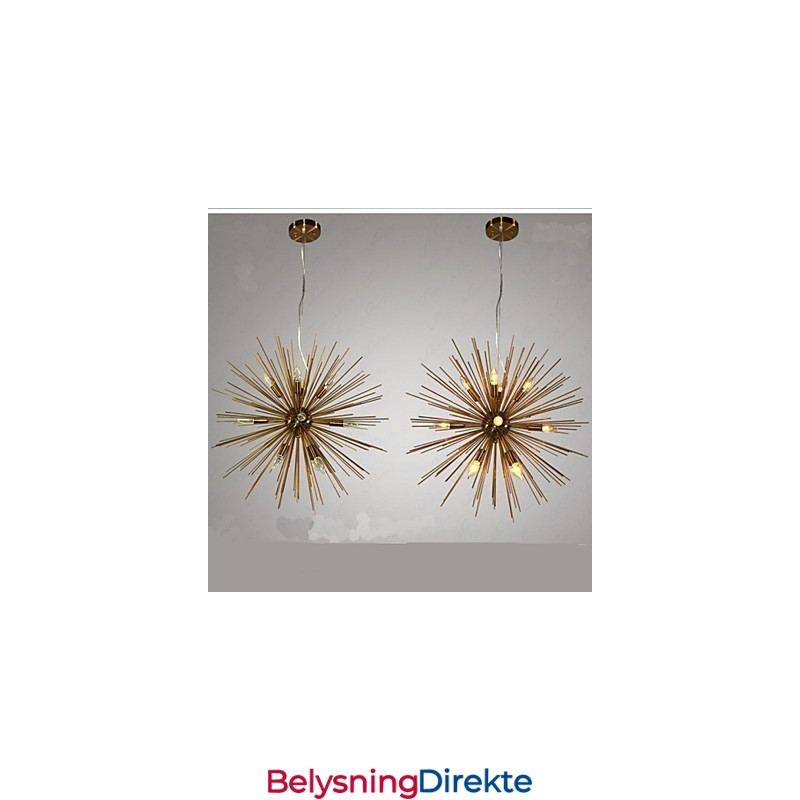 Retro Imitert Kobber Creative Line 12 Lysekrone