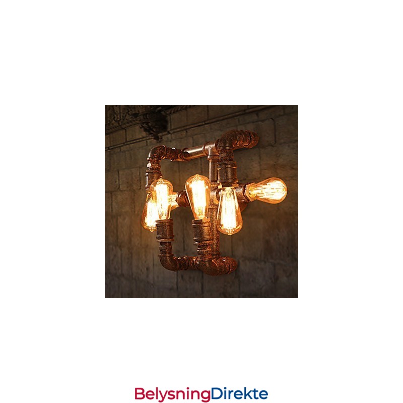 Retro Barvegglampe I Jern, Mini-Stil, Rustikk Hyttemetall