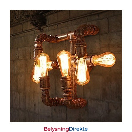 Retro Barvegglampe I Jern, Mini-Stil, Rustikk Hyttemetall