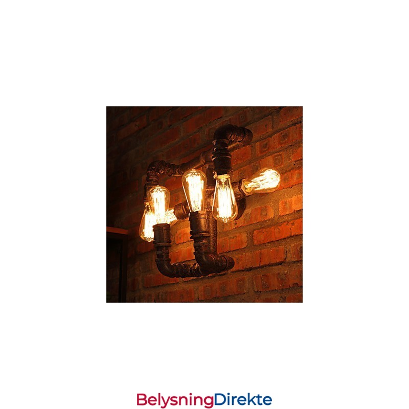 Retro Barvegglampe I Jern, Mini-Stil, Rustikk Hyttemetall