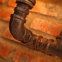 Retro Barvegglampe I Jern, Mini-Stil, Rustikk Hyttemetall