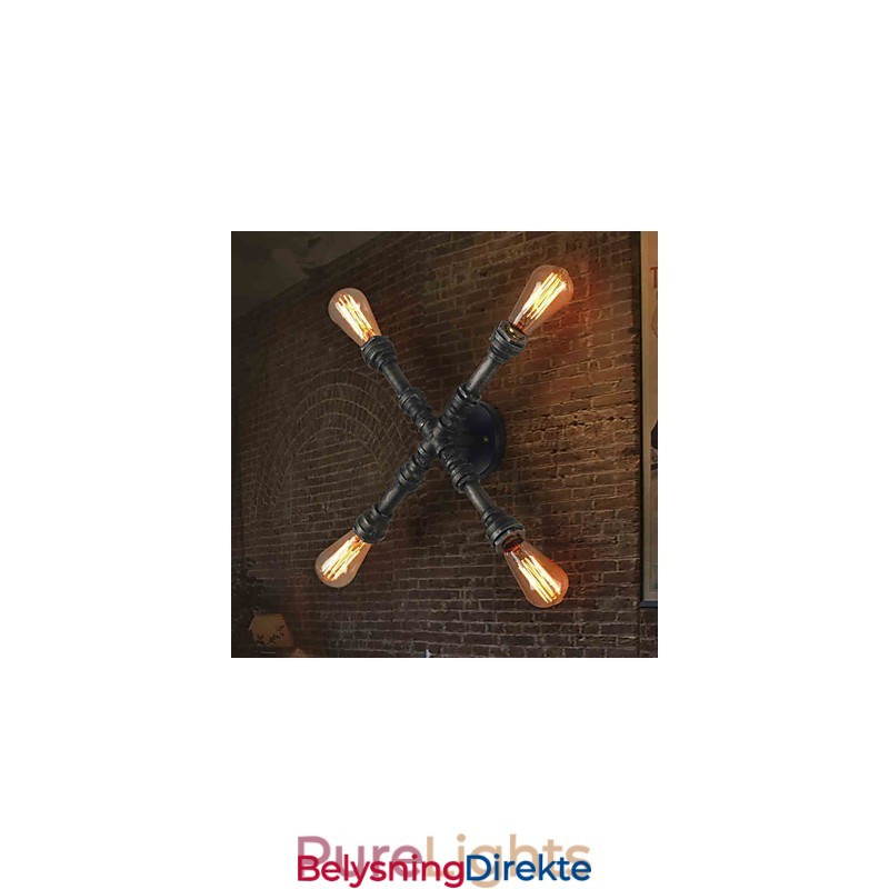 Vegglampetter I Ministil I Rustikk Metall I Hyttestil