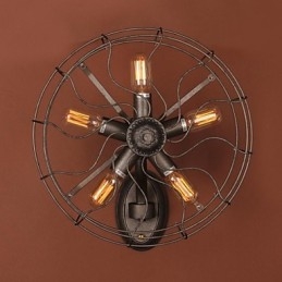 Mini-Vegglampe I Landlig Metall