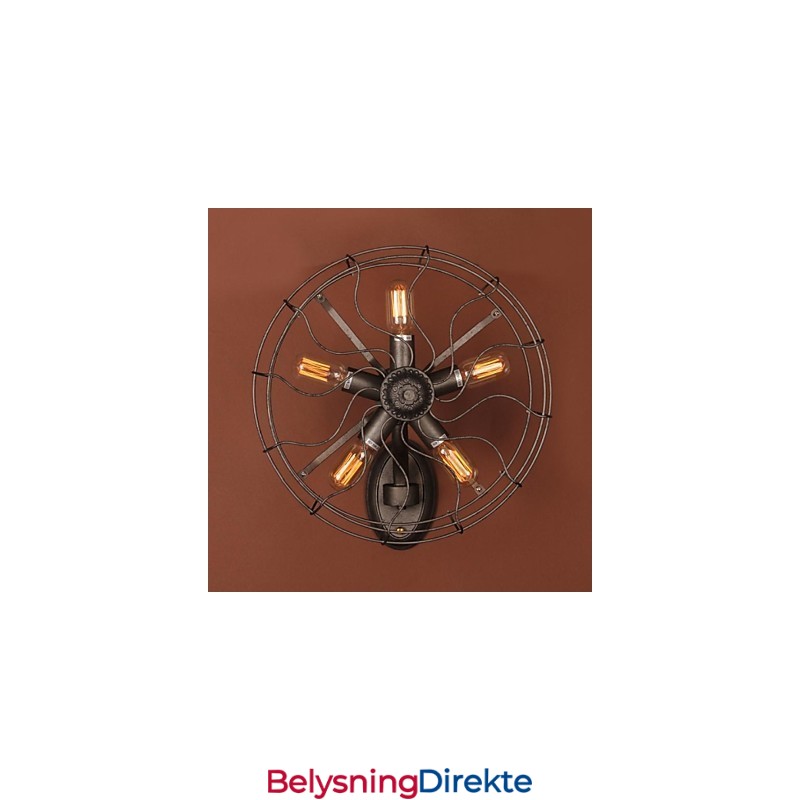 Mini-Vegglampe I Landlig Metall