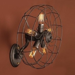 Mini-Vegglampe I Landlig Metall