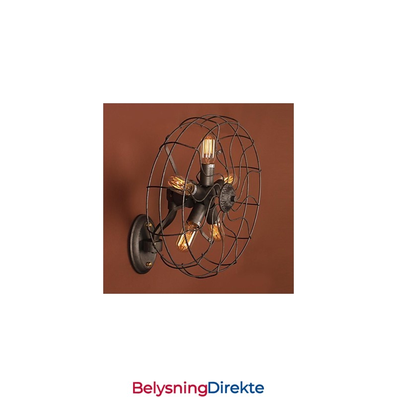 Mini-Vegglampe I Landlig Metall