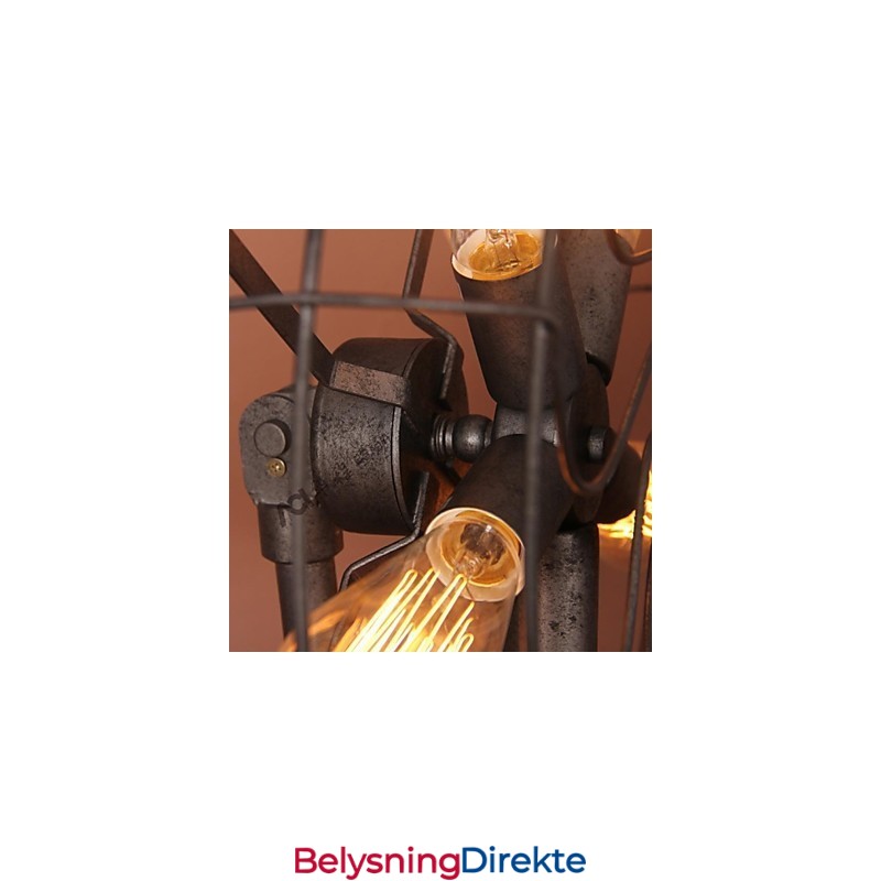 Mini-Vegglampe I Landlig Metall