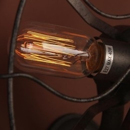 Mini-Vegglampe I Landlig Metall