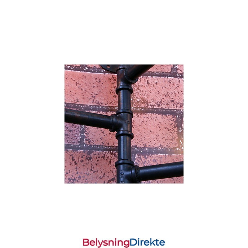 Mini-Vegglampe I Rustikt Metall I Hyttestil