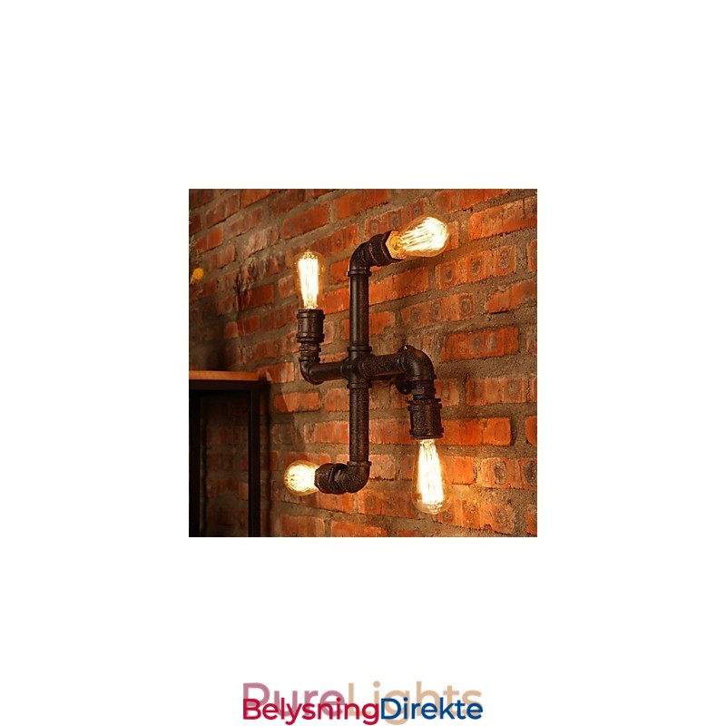 Retro Barvegglampe I Jern, Mini-Stil, Rustikk Hyttemetall