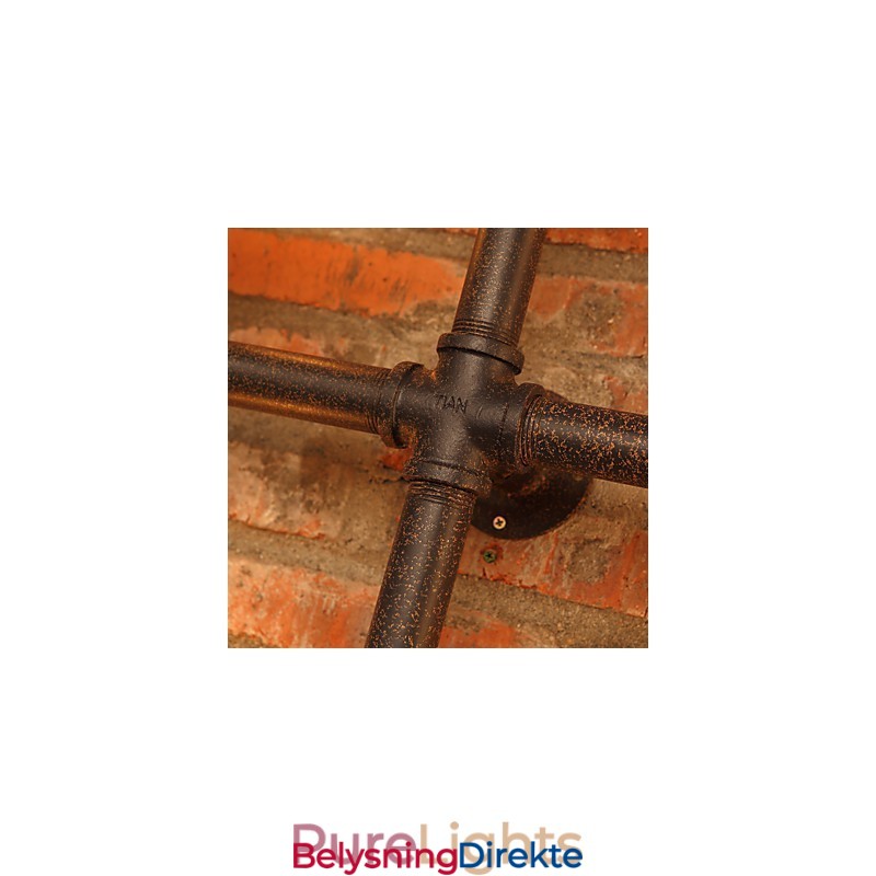 Retro Barvegglampe I Jern, Mini-Stil, Rustikk Hyttemetall