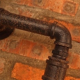 Retro Barvegglampe I Jern, Mini-Stil, Rustikk Hyttemetall