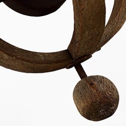 Vintage Amerikansk Rustikk Trevegglampe Til Vinfat, Stue- Og Soveromslampe