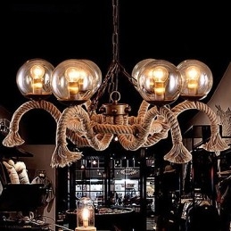 Lysekrone I Ministil I Vintage-Metall