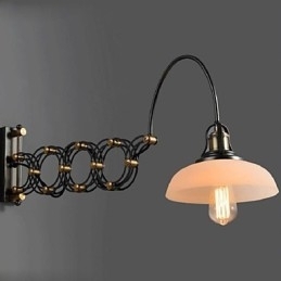 Vintage Industriell Amerikansk Landlig Restaurant Soverom Arbeidsrom Kreativ Trappegang Lampe Teleskopiske Jern Vegglamper