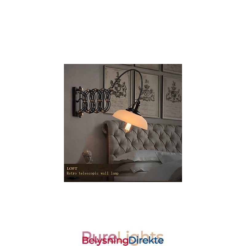 Vintage Industriell Amerikansk Landlig Restaurant Soverom Arbeidsrom Kreativ Trappegang Lampe Teleskopiske Jern Vegglamper