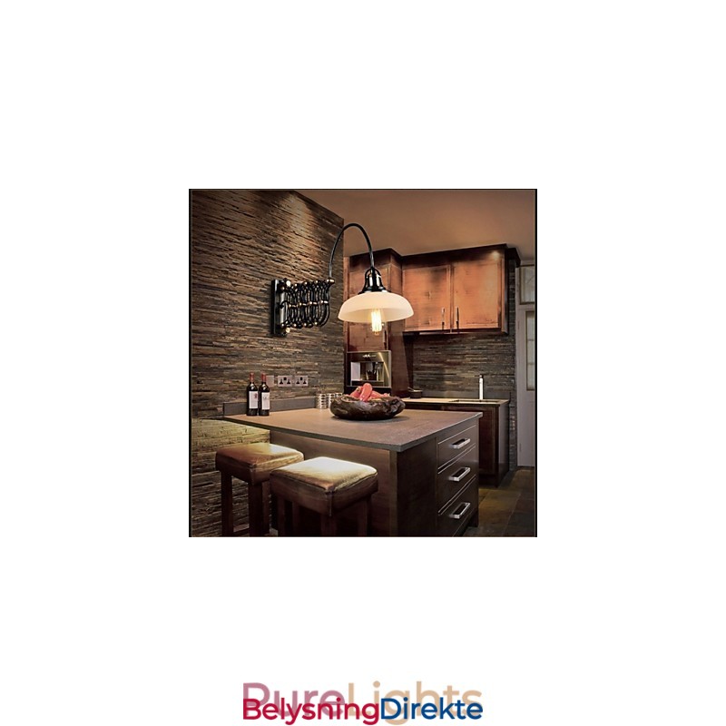 Vintage Industriell Amerikansk Landlig Restaurant Soverom Arbeidsrom Kreativ Trappegang Lampe Teleskopiske Jern Vegglamper