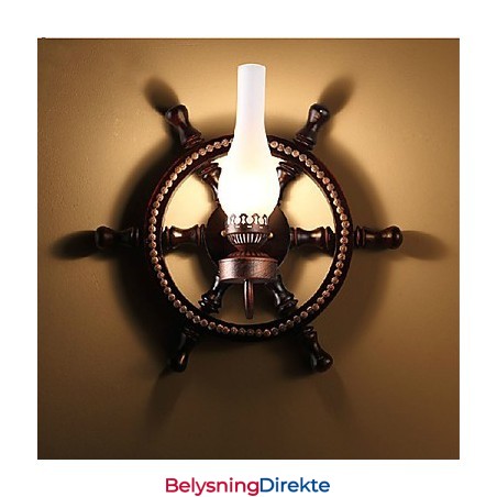 Vegglampe Én Lyskilde Og Glass