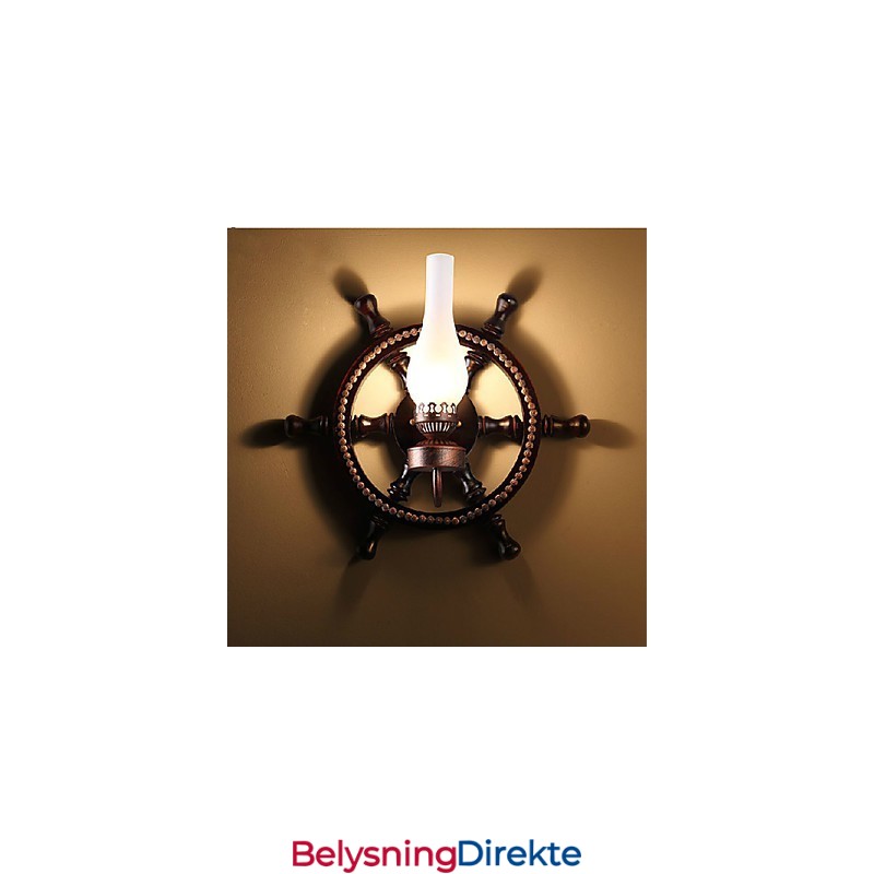 Vegglampe Én Lyskilde Og Glass