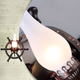 Vegglampe Én Lyskilde Og Glass