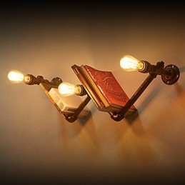 Retro Metall Nattbord Vegglampe Landsby Pastoral Stue Vegglampe Spisestue Vegglampe