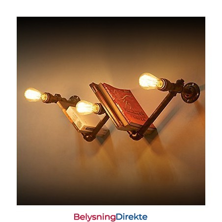 Retro Metall Nattbord Vegglampe Landsby Pastoral Stue Vegglampe Spisestue Vegglampe