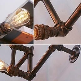 Retro Metall Nattbord Vegglampe Landsby Pastoral Stue Vegglampe Spisestue Vegglampe