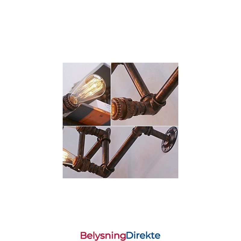 Retro Metall Nattbord Vegglampe Landsby Pastoral Stue Vegglampe Spisestue Vegglampe