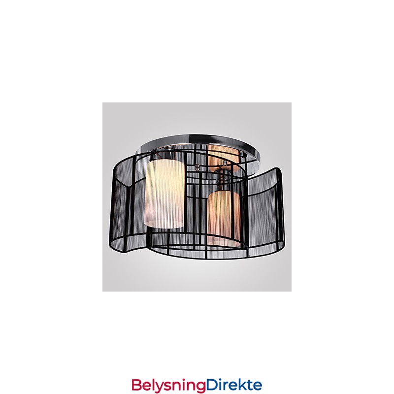 Taklampe Moderne Design 2 Lys Svart