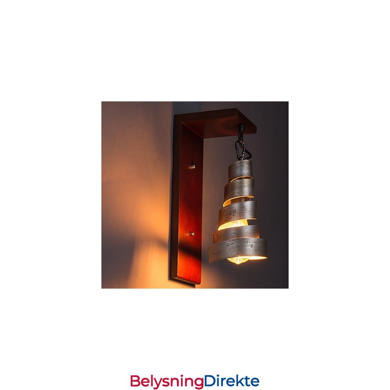 Antikke Trevegglamper Med 1 Lys