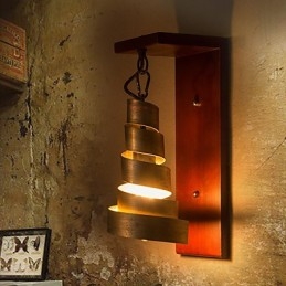 Antikke Trevegglamper Med 1 Lys