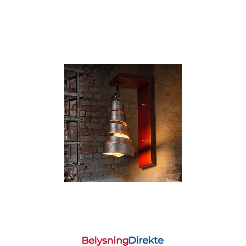 Antikke Trevegglamper Med 1 Lys