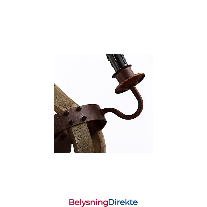 Mini-Vegglampetter I Rustikk Hyttestil I Tre, Bambus